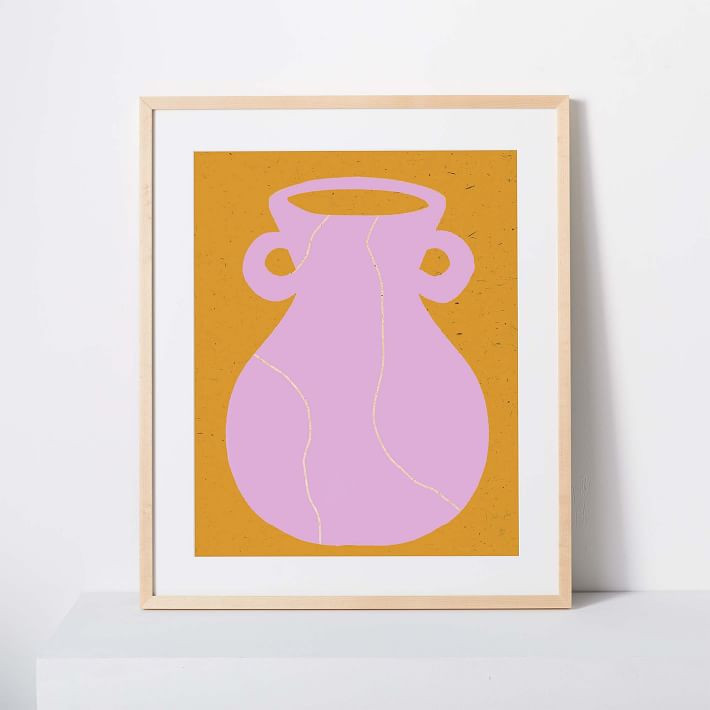 Kate Arends Framed Print - Lilac Vase | West Elm (US)
