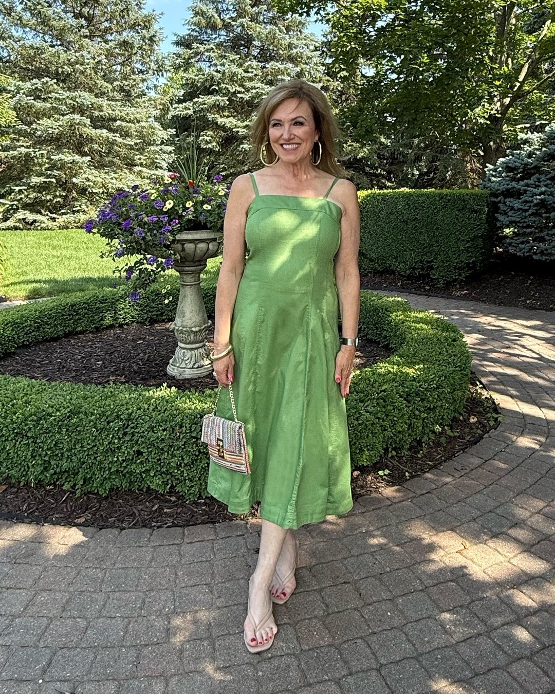 Interested to know, as a stylist, my favorite places to shop? Well, here’s one place:  Banana Republic Factory.

You might think I shop the “factory” because of the price, but that’s not it. I shop there because of the amazing pieces they sell, like this green dress. What I love about the store is that it offers a great blend of modern and classic pieces. I find it a little trendier than Banana Republic, but not so much that a piece would only last one season.

I love this dress's modern silhouette, with its seamed detail and fitted waist. You can’t see that it has a smocked back, which gives it some give and doesn’t feel too tight. The straps are also adjustable to allow for a perfect fit. 


#LTKSeasonal #LTKStyleTip #LTKOver40