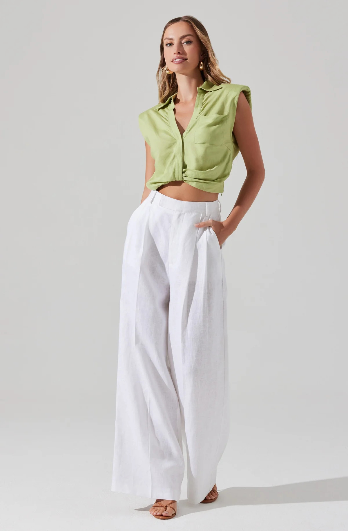 Milani Wide Leg Trouser Pants | ASTR The Label (US)