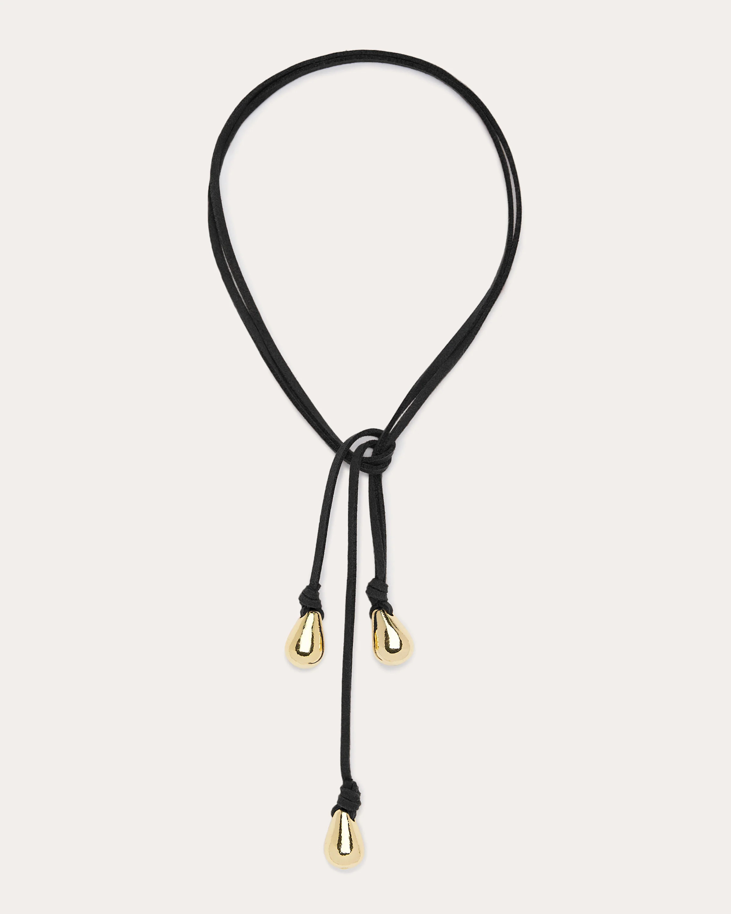 Yara Suede Tie Necklace in Black | Ramy Brook