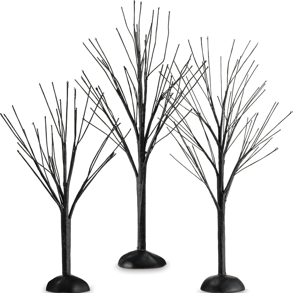3 Pcs Halloween Village Tree Ornament Display Tree Bare Branch Tree Black Artificial Tree Fake Tr... | Amazon (US)