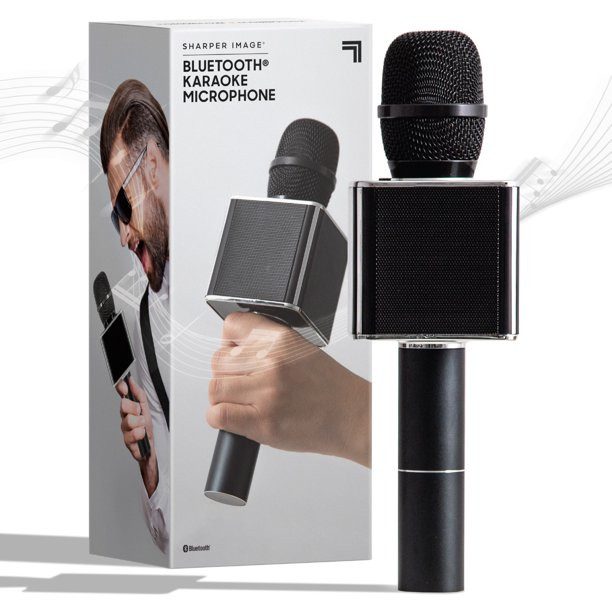 SHARPER IMAGE Bluetooth Music Stream Karaoke Microphone with Built-in Speaker, Bluetooth & Smartp... | Walmart (US)