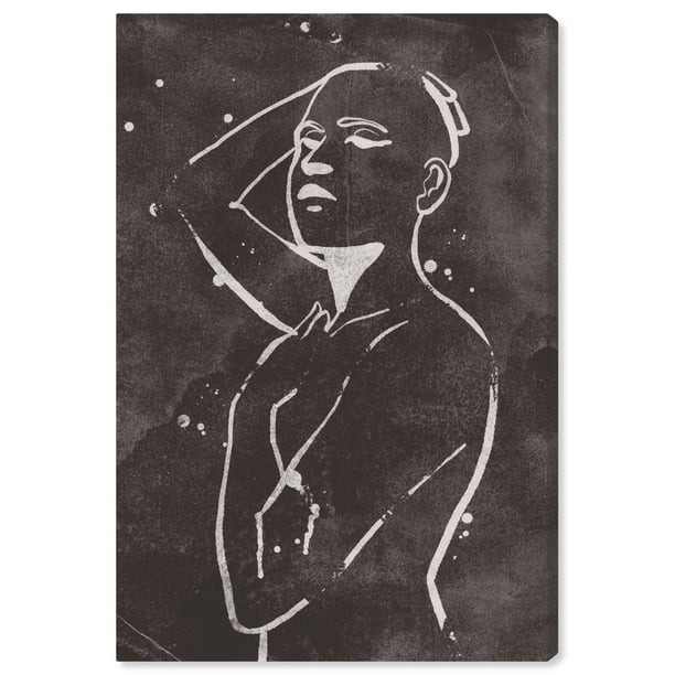 Runway Avenue People and Portraits Wall Art Print 'Negative Space' Portraits - Black, White | Walmart (US)