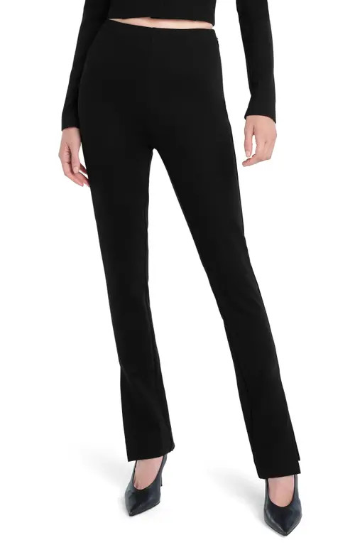 Favorite Daughter The Pointe Ponte Knit Pants in Black at Nordstrom, Size 4 | Nordstrom