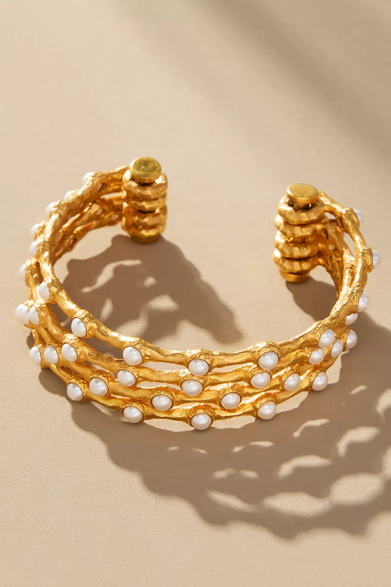 Joanna Laura Constantine Pearl Wave Cuff Bracelet | Anthropologie (US)