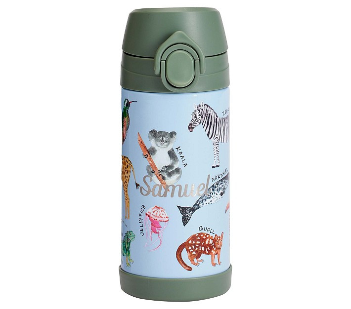 Mackenzie Brendan Safari Animals Water Bottles | Pottery Barn Kids