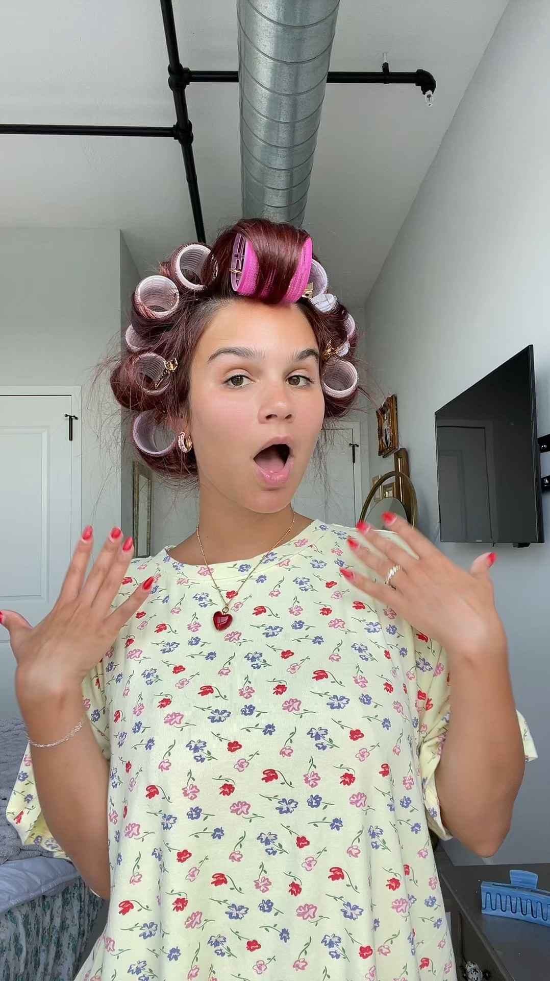 Summer PJ’s in my Tik toks 💛