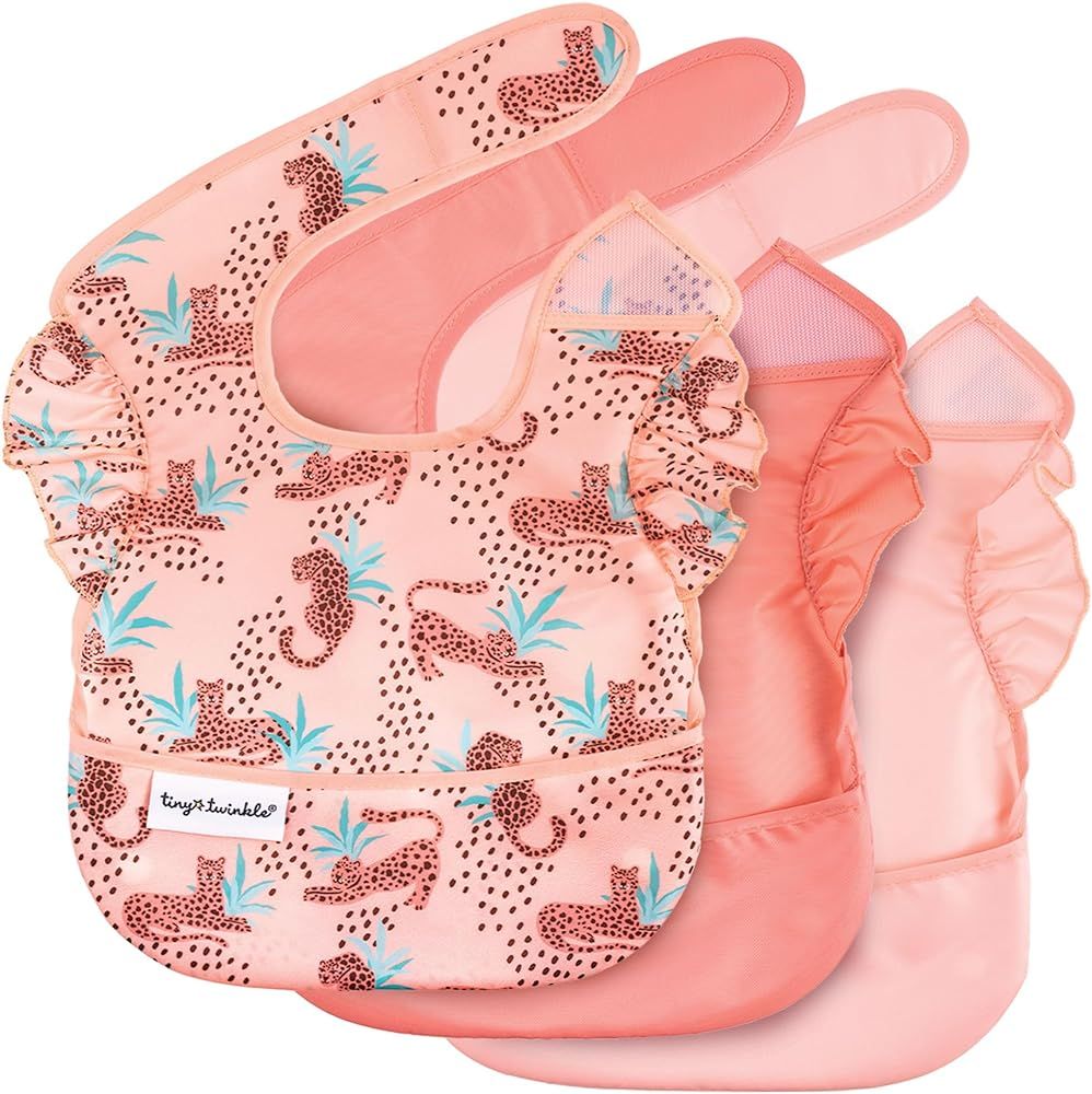 Tiny Twinkle Mess-Proof Baby Bib - Waterproof Bib for Baby Boy or Girl - PFAS, PVC, BPA, Phthalat... | Amazon (US)