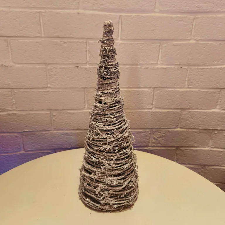 Snow-Covered Grapevine Tree Decoration, Brown, 14", by Holiday Time | Walmart (US)