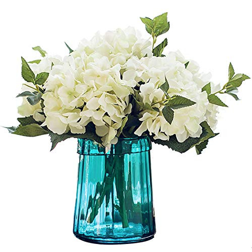 Felice Arts Pack of 3 Artificial California Hydrangea Silk Flowers Fake Floral Bouquet for Home Wedd | Amazon (US)