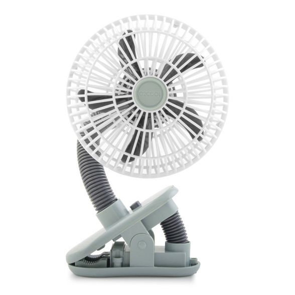 O2COOL 4" Battery Powered Portable Clip Fan Gray | Target