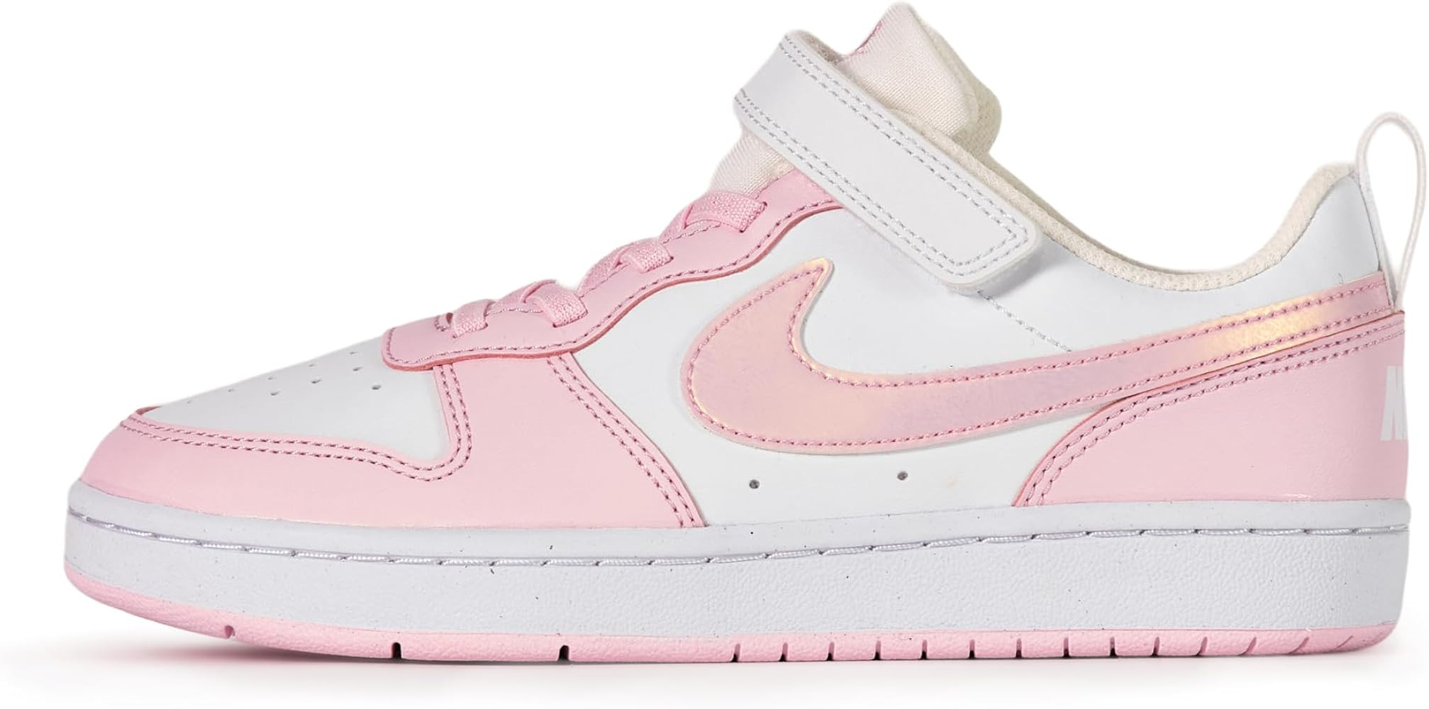Amazon.com | Nike Little Kid's Court Borough Low Recraft Shoes, White/Pink Foam, 11C | Sneakers | Amazon (US)