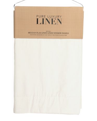 50x96 Set Of 2 Linen Lined Curtains | TJ Maxx