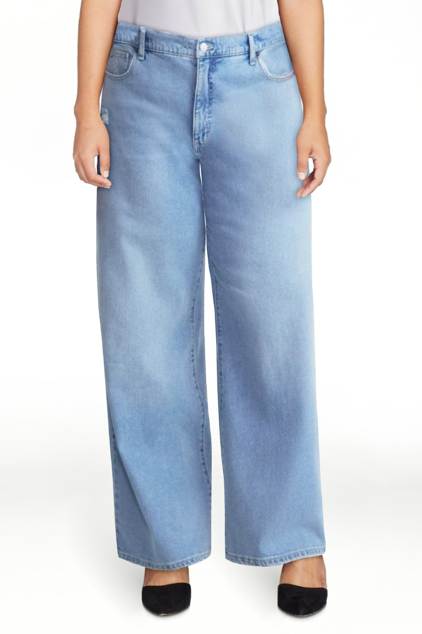 Scoop Women’s and Women’s Plus Baggy Wide Leg Jeans, Sizes 0-26 | Walmart (US)