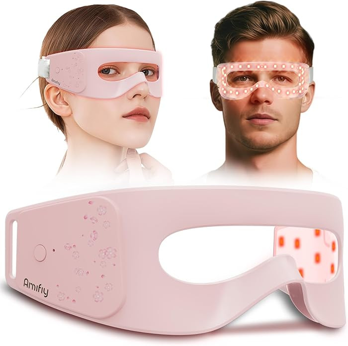 Red Light Therapy for Eyes, 3 Minutes Around-Eyes Red Light Eye Mask, Eye Massager for Reducing D... | Amazon (US)