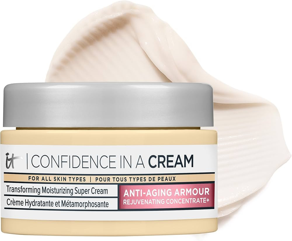 IT Cosmetics Confidence in a Cream Anti Aging Face Moisturizer – Visibly Reduces Fine Lines, Wr... | Amazon (US)