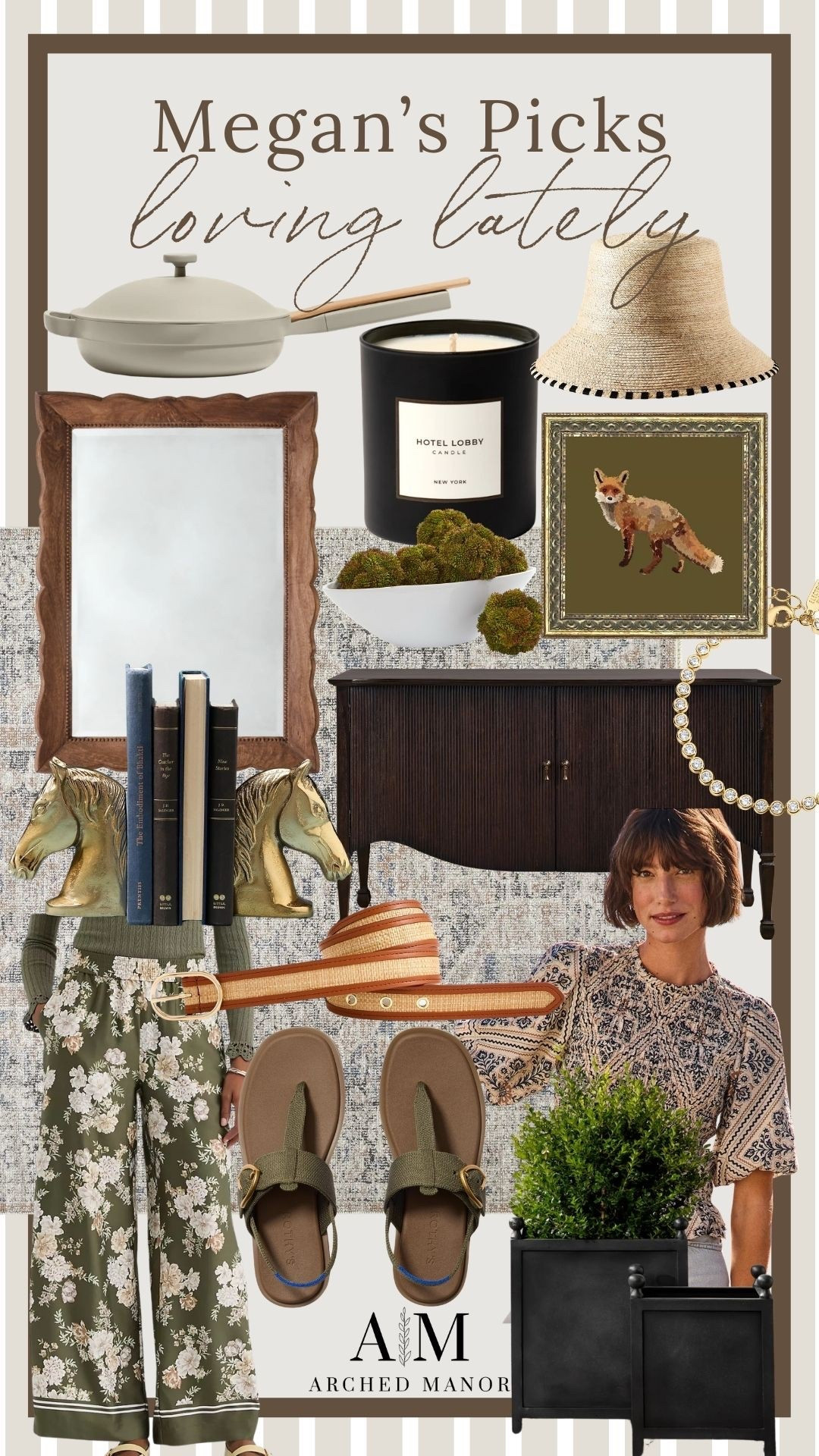 My favorite picks of the week!! This wooden mirror is so pretty and I love this little fox artwork! ☀️