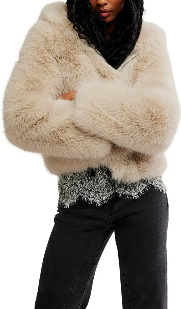 Louder Please Hooded Faux Fur Jacket | Nordstrom