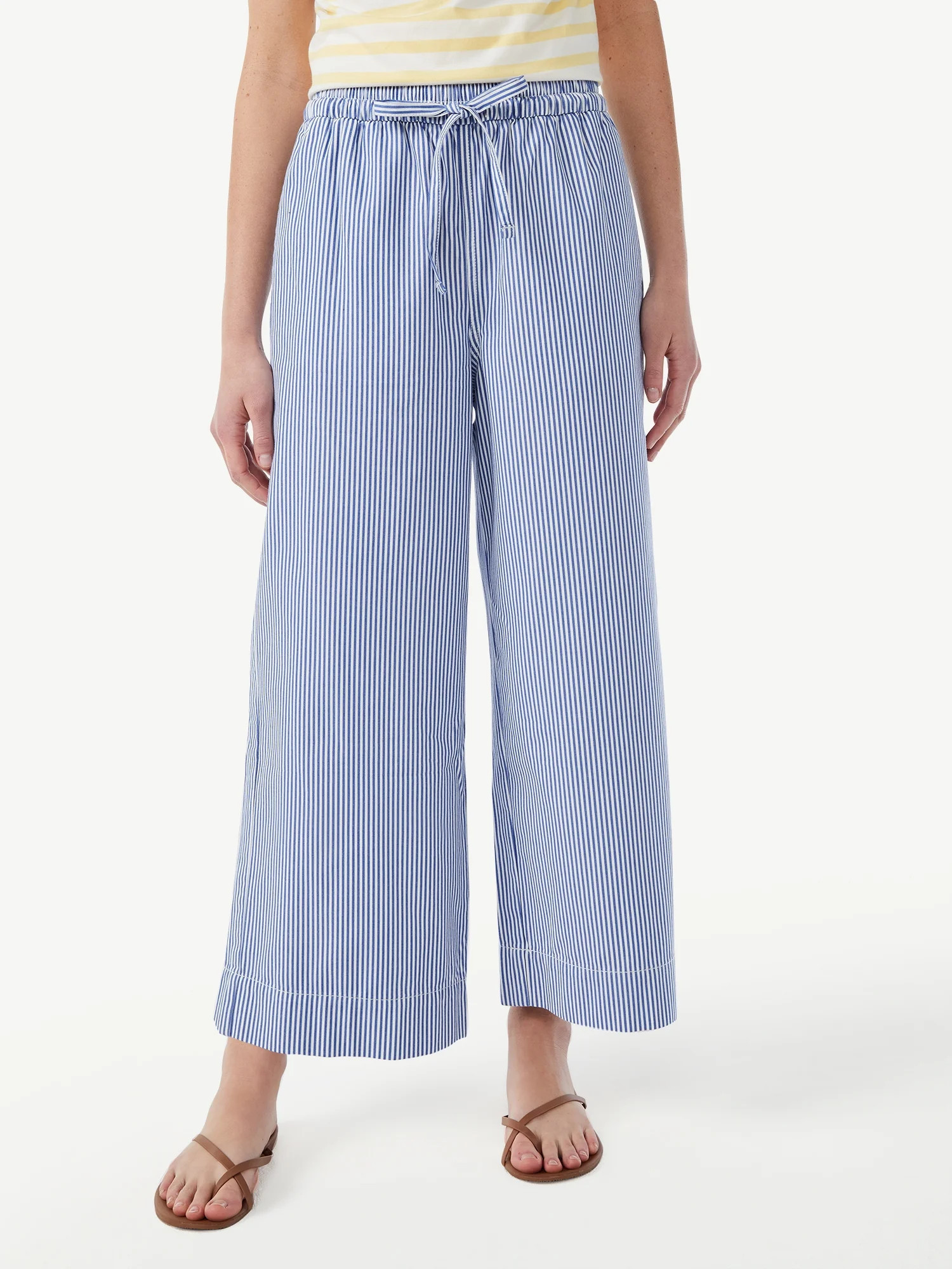 Free Assembly Women's Wide Leg Pants - Walmart.com | Walmart (US)