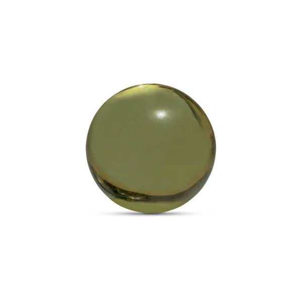 Bonn Cast Glass Decorative Object Olive | Perigold