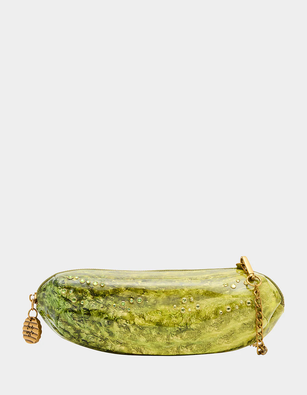 A BIG DILL GREEN Women's Kitsch Food Dill Pickle Crossbody Handbag | Betsey Johnson