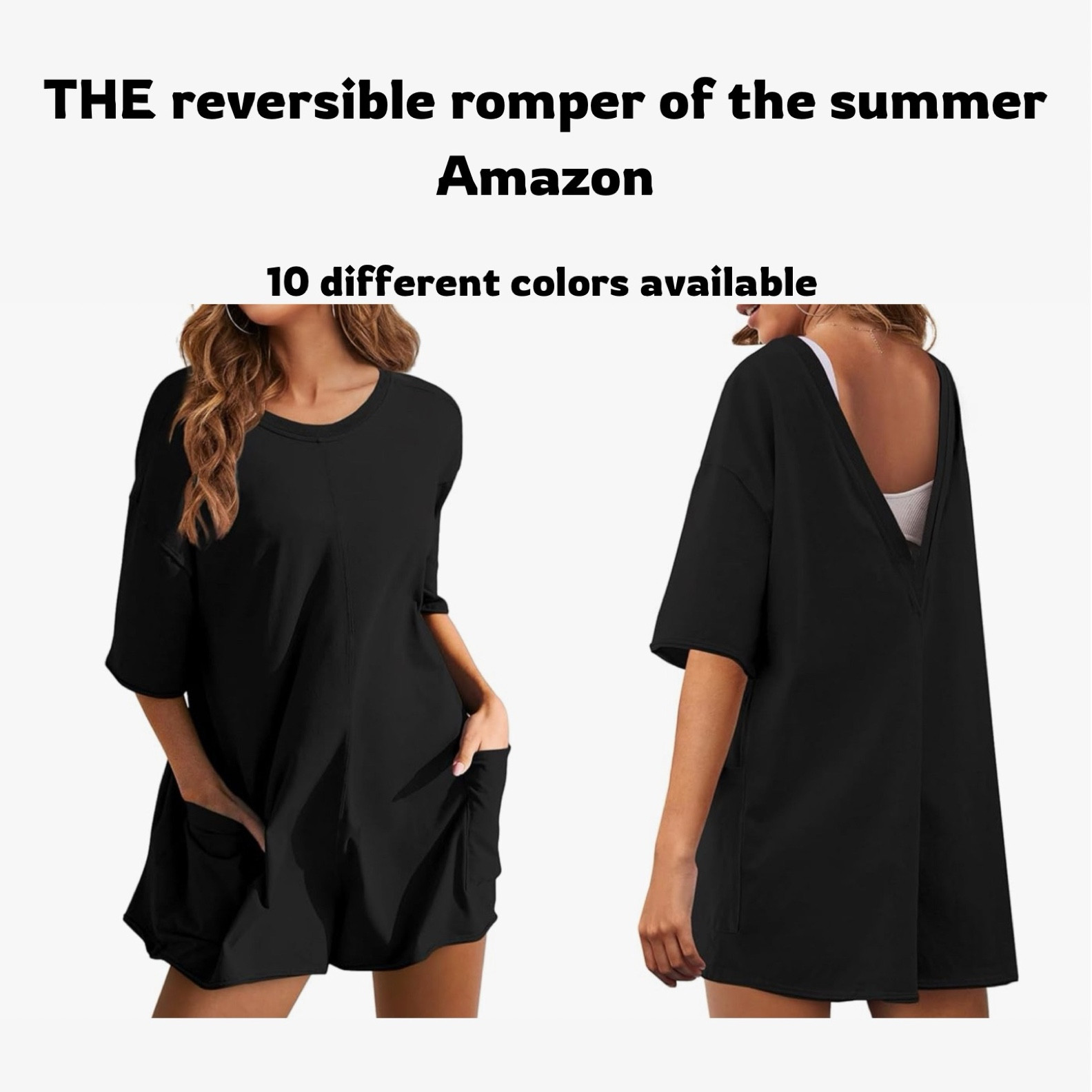 Reversible romper with pockets 

#LTKStyleTip #LTKSeasonal