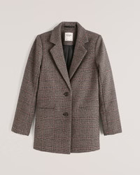 Wool-Blend Blazer Coat | Abercrombie & Fitch (US)