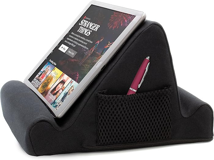 Brookstone - Memory Foam Lap Desk Tablet Holder, Holds Phones, iPads, E-Book Readers, 2 Viewing A... | Amazon (US)