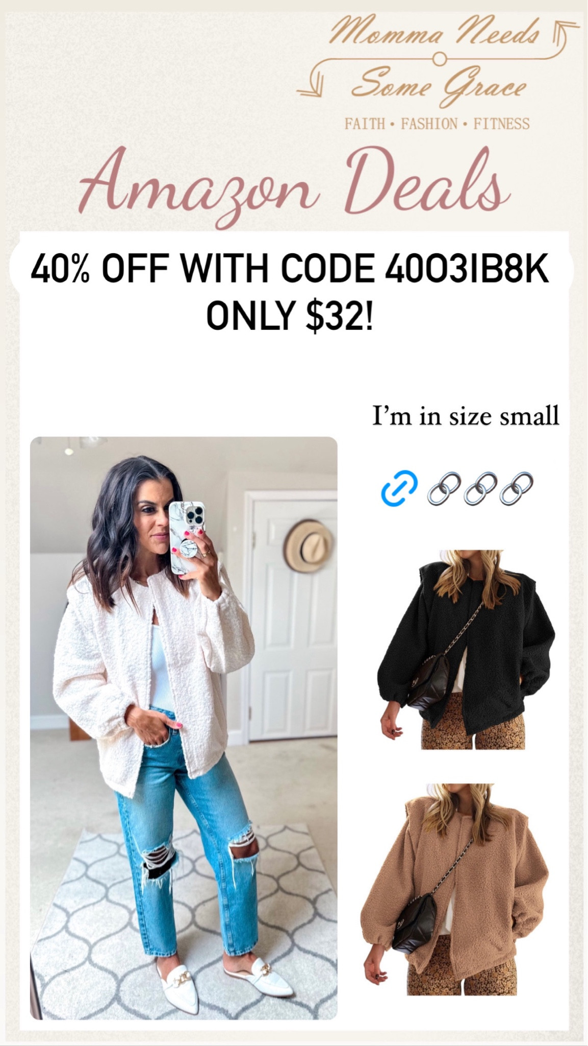 Great Sherpa jacket on promo! Promo ends 10/6

#LTKSaleAlert #LTKFindsUnder100 #LTKSeasonal