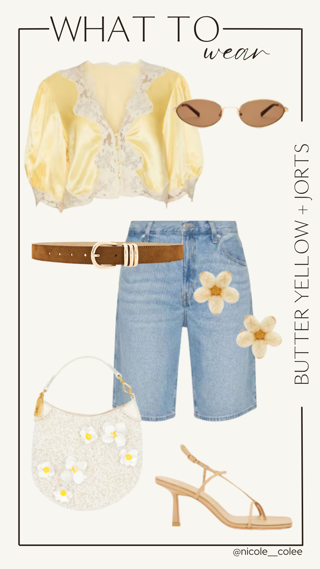 Butter yellow continues to be the color of the season and I am fully on board. 🌼✨

A romantic lace-trim blouse paired with relaxed denim jorts creates the perfect balance of feminine and effortless. Add delicate accessories and chic sandals for an elevated everyday look.

#LTKStyleTip #ButterYellow #DenimStyle #SummerFashion #LTKFinds 

 #LTKdayinmylife #LTKgrwm #LTKootd