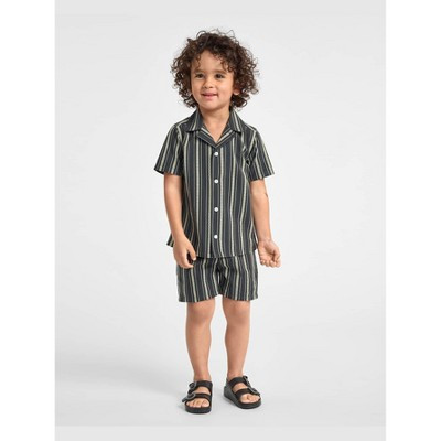 The Children's Place Toddler Boys Embroidered Pull On Shorts Gray 12-18 M | Target