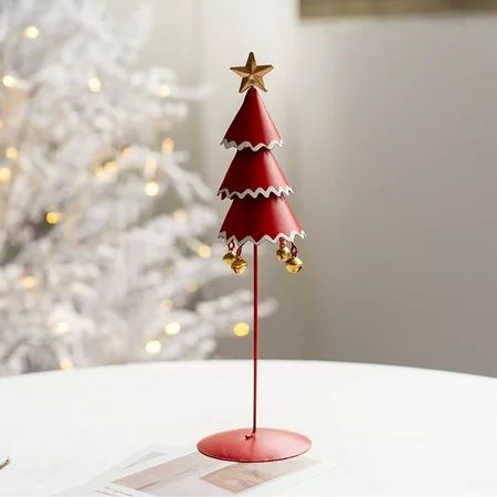 TANGNADE Iron Christmas Tree Tabletop Decoration Christmas Tabletop Atmosphere Decoration Shooting P | Walmart (US)