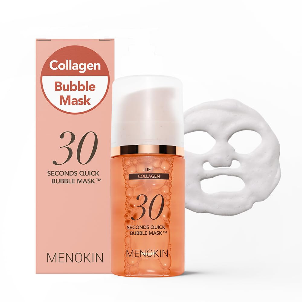 MENOKIN 30 Seconds Quick Bubble Mask [LIFT] - [Collagen] & Niacinamide in Micro-bubbles for Anti ... | Amazon (US)