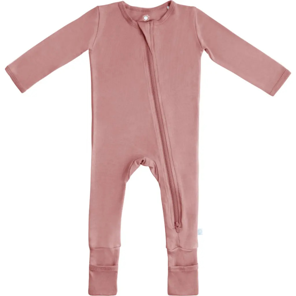 Dreamland Baby Baby Pajamas with Dream Cuffs in Dusty Rose at Nordstrom, Size 12-24M | Nordstrom