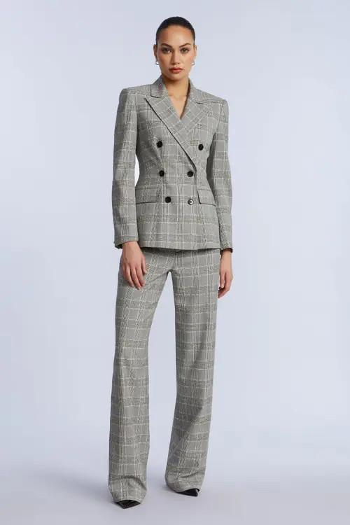 bcbg Glen Plaid Blazer in Black/white at Nordstrom, Size 2 | Nordstrom