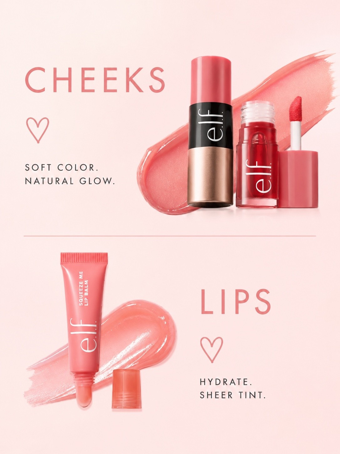 ✨ Cheeks & Lips, all in one! ✨

These e.l.f. favorites give the perfect natural flush and a hint of color without breaking the bank. Easy, lightweight, and perfect for everyday wear.

💕 Which are you reaching for first — cheeks or lips?

#LTKBeauty #ELFCosmetics #AffordableBeauty #EverydayMakeup #LTKFinds #BeautyFavorites

#LTKgrwm #LTKBeauty #LTKselfcare