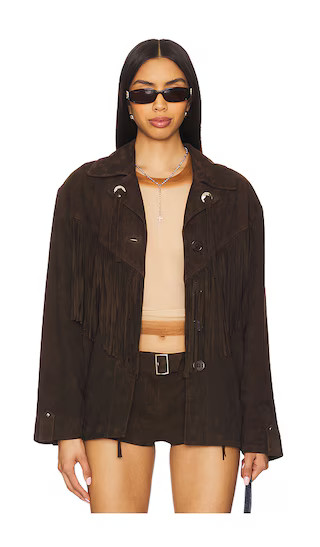 x REVOLVE Alma Jacket in Dark Brown | Revolve Clothing (Global)