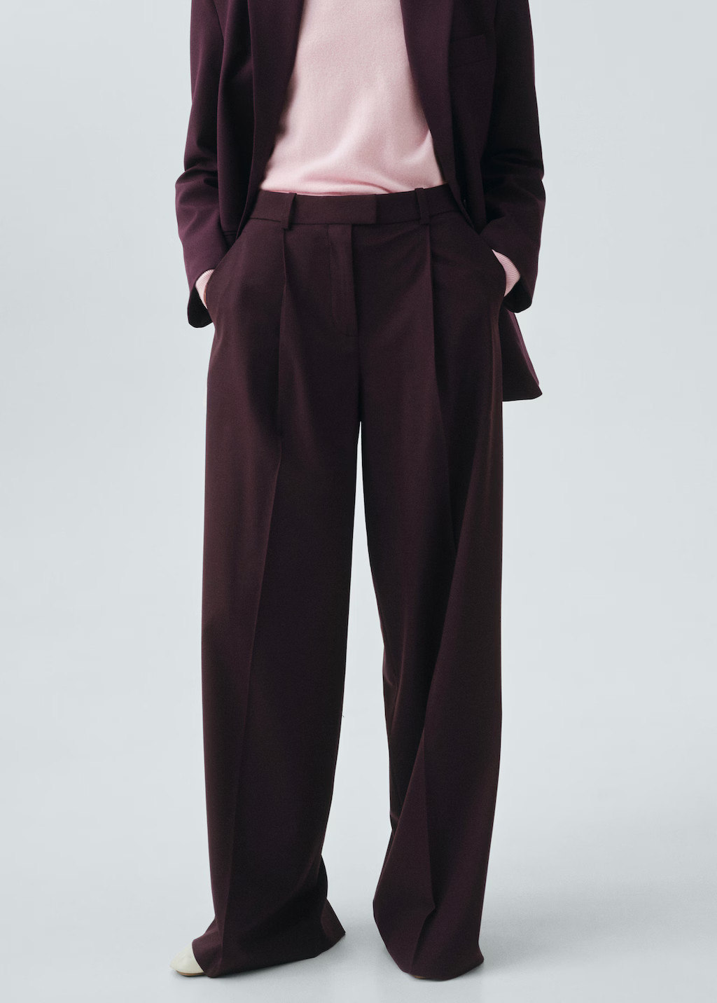 Straight wool suit pants - Women | MANGO USA | Mango (US/MX/AU)