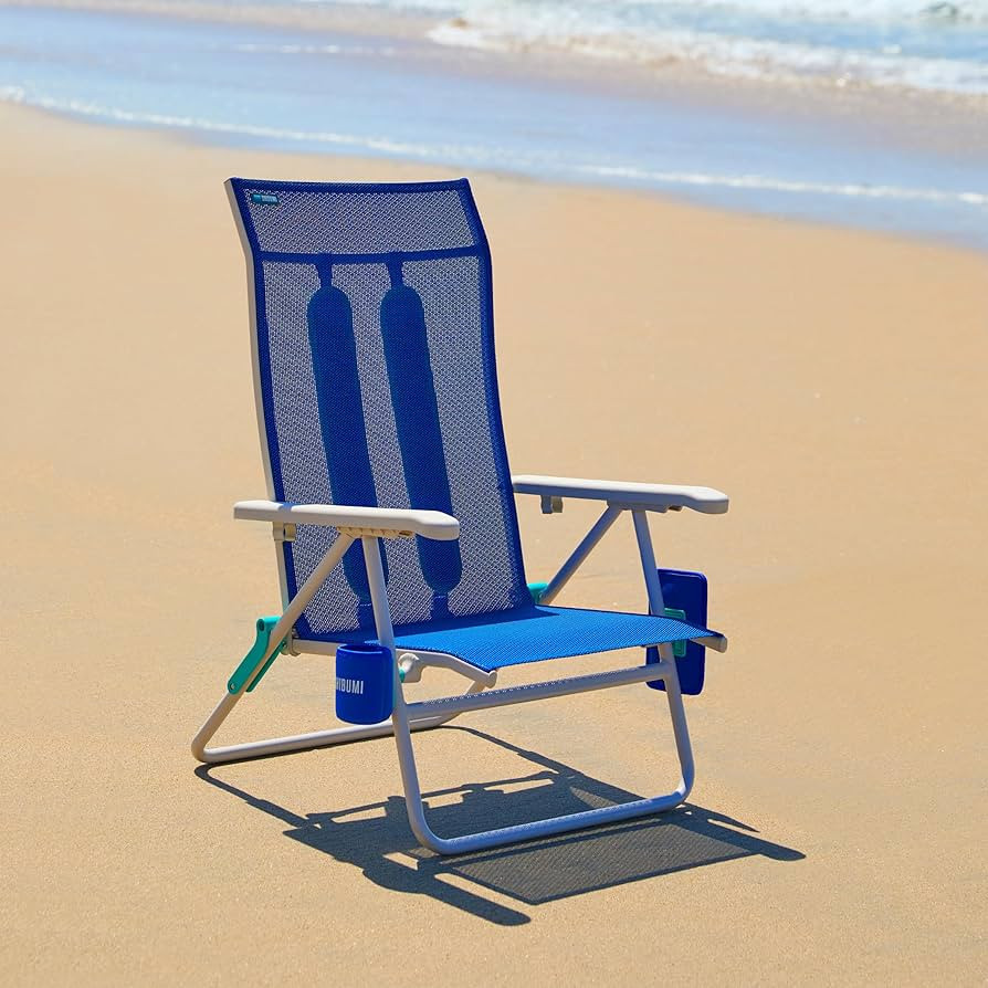 Shibumi Beach Chair. Anti-Rust Marine Grade Frame. 300lb Capacity. Weighs 8 Pounds. Adjustable Pa... | Amazon (US)