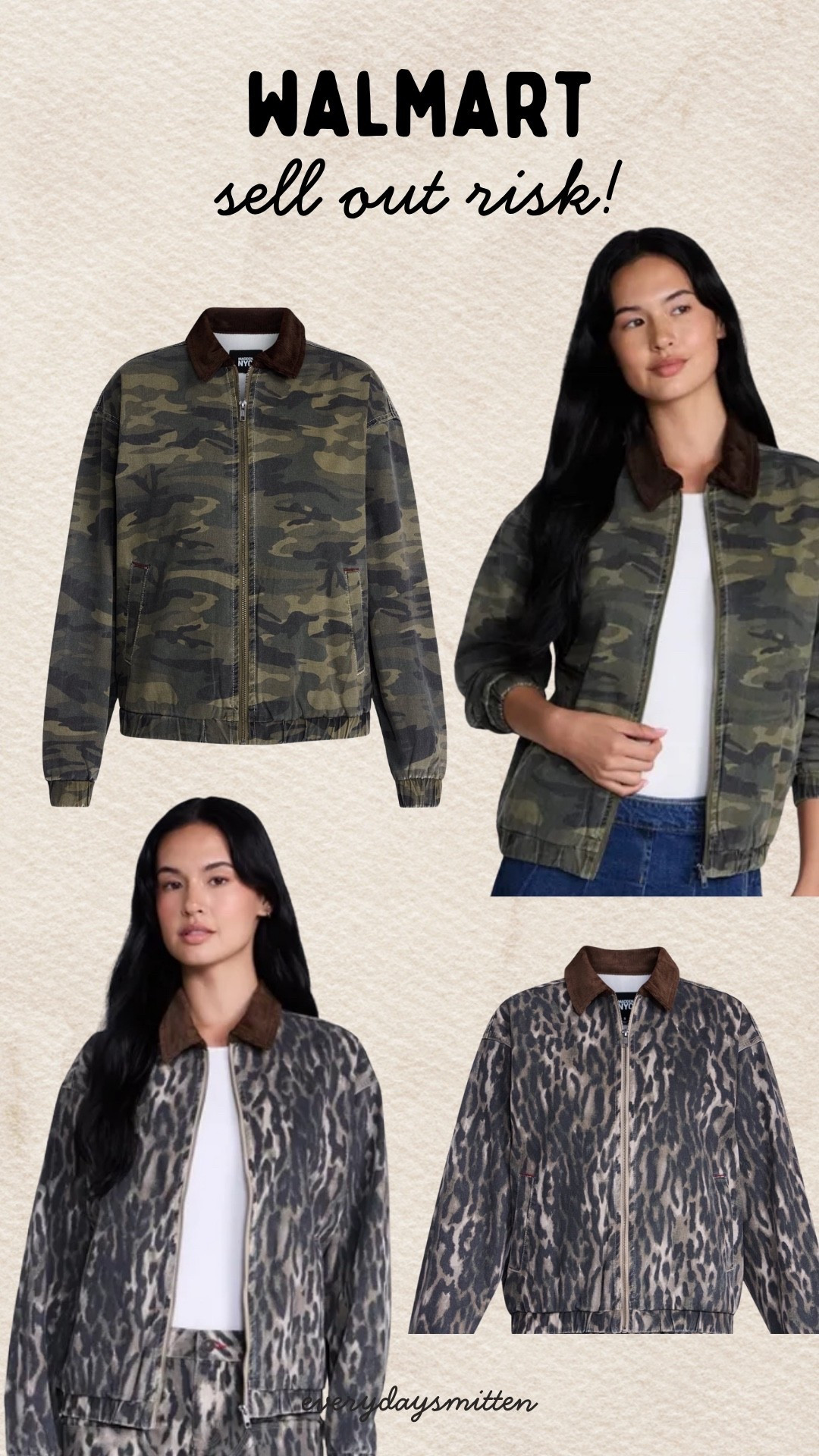 @Walmart fall camo bomber jacket and leopard print jacket!

#LTKmomlife #LTKOver40 #LTKWorkwear