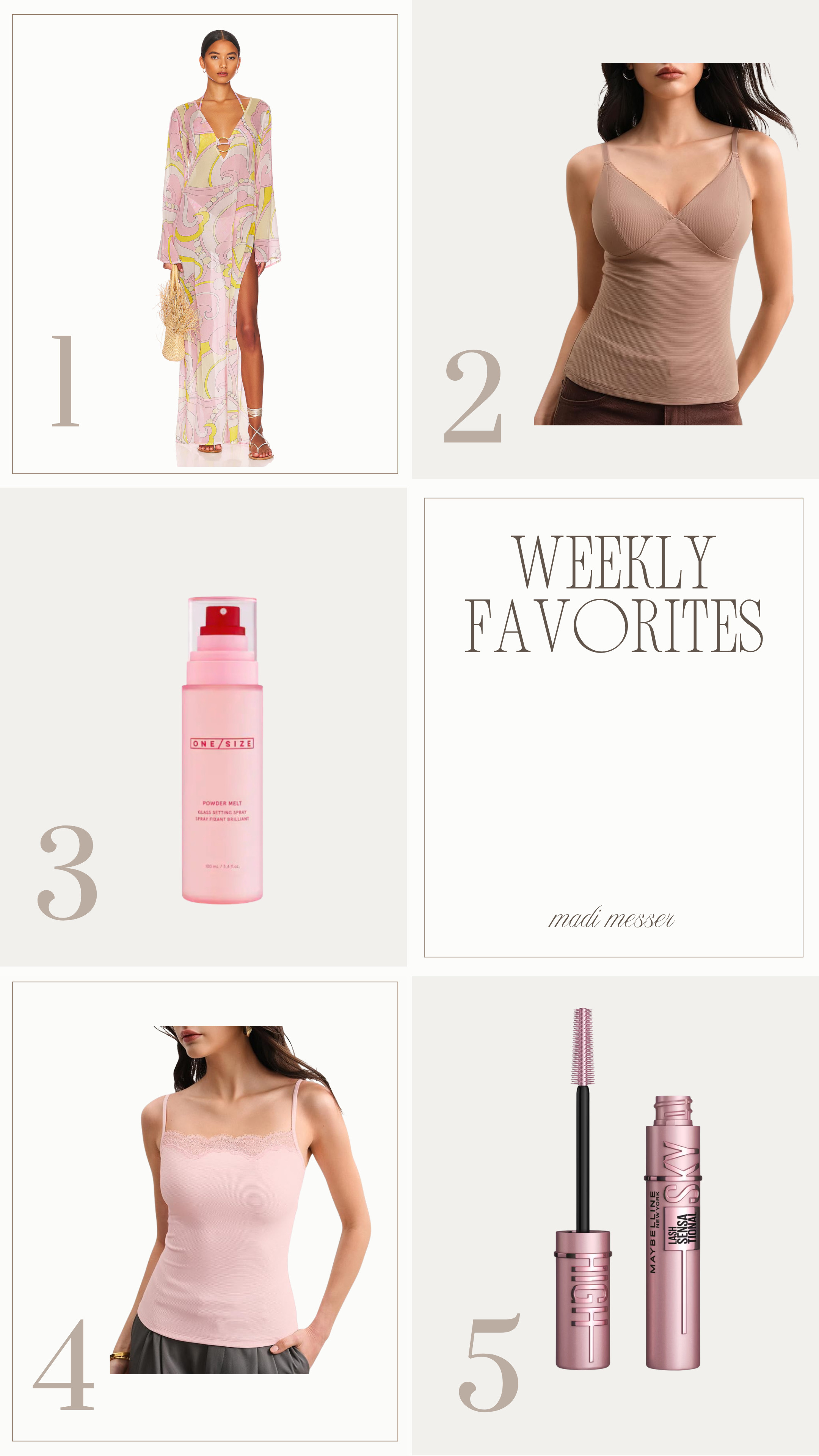 My favorites of the week! This one/size setting spray has been a game changer in my makeup routine!

beauty tips, trending fashion, look for less 

 #LTKootd #LTKselfcare #LTKBeauty