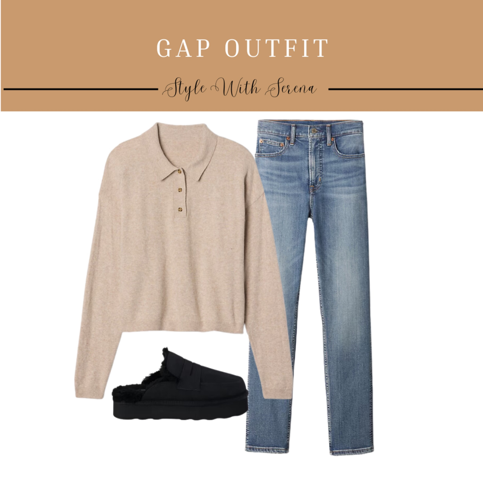 Gap outfit, sweater, jeans, denim, slippers, fall outfit 

#LTKSeasonal #LTKFindsUnder100 #LTKStyleTip