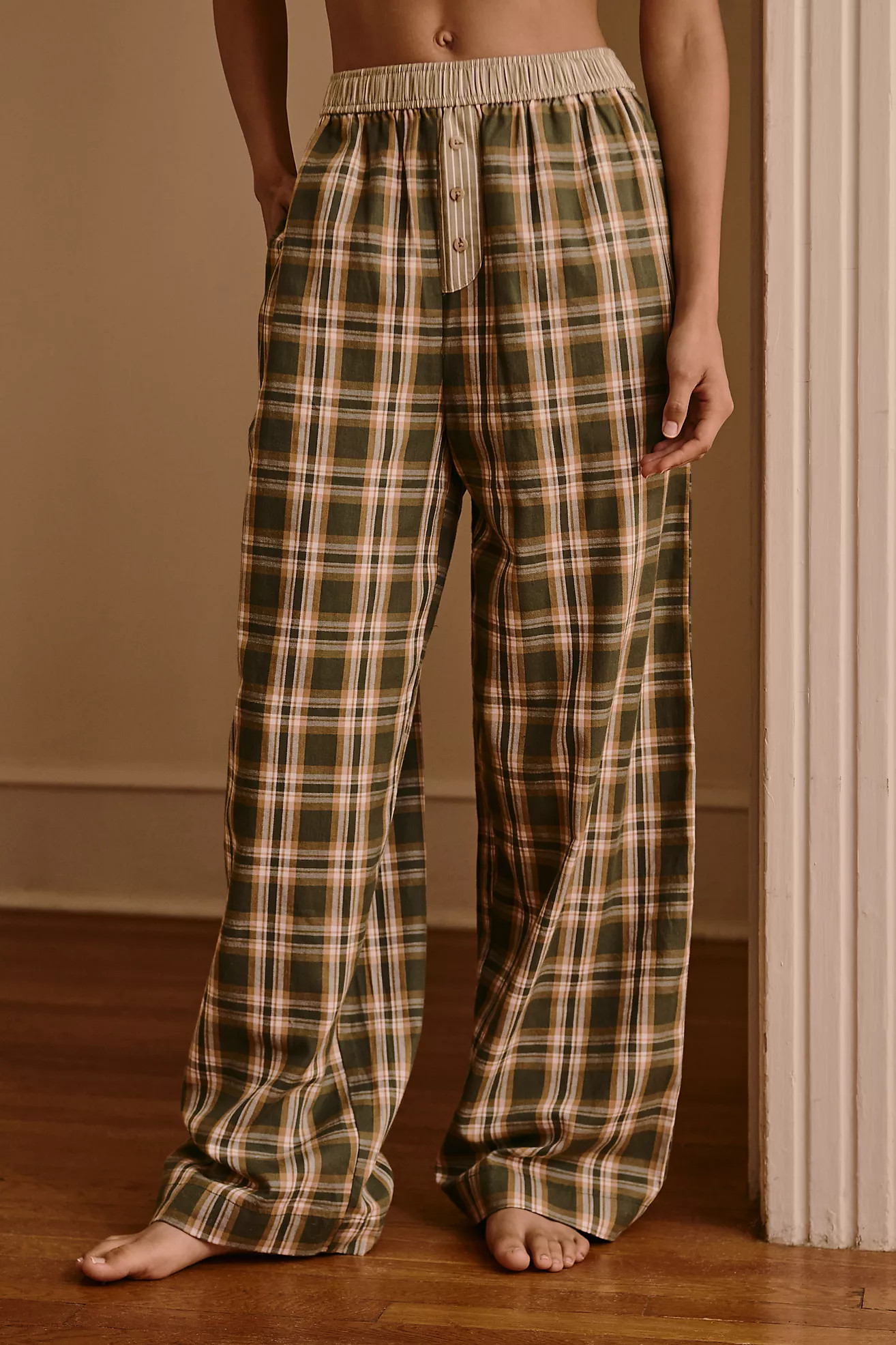 By Anthropologie Flannel Boxer Pants | Anthropologie (US)