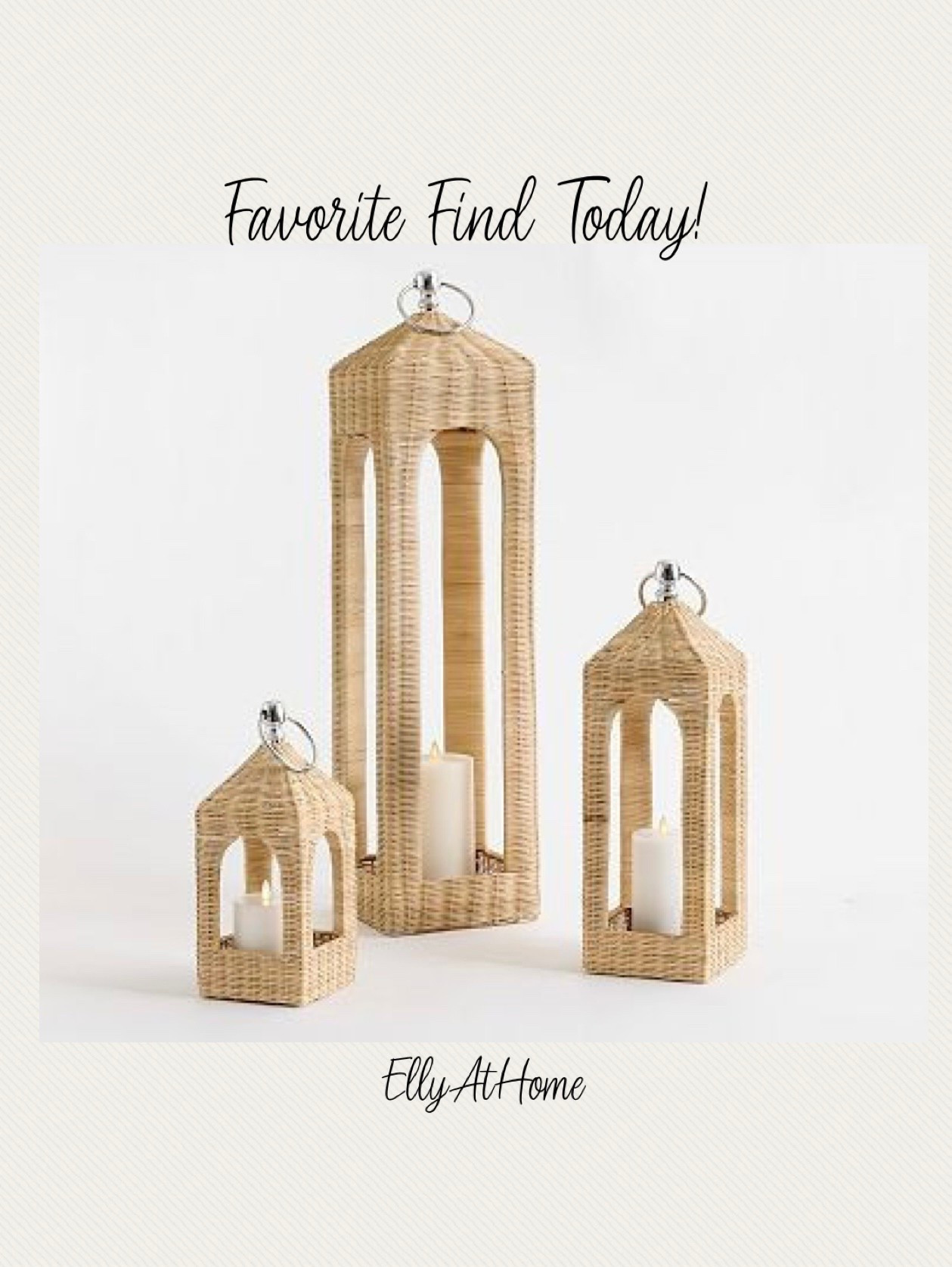I love these rattan hurricane lanterns! Perfect for summer, coastal styling. Pottery Barn

#LTKHome #LTKStyleTip #LTKFindsUnder100