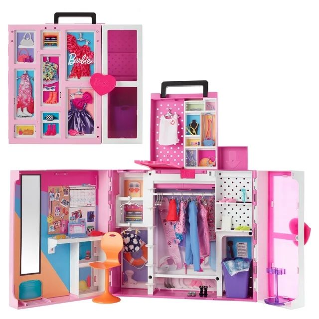 Barbie Dream Closet Playset with 35+ Clothes and Accessories, Mirror and Laundry Chute | Walmart (US)