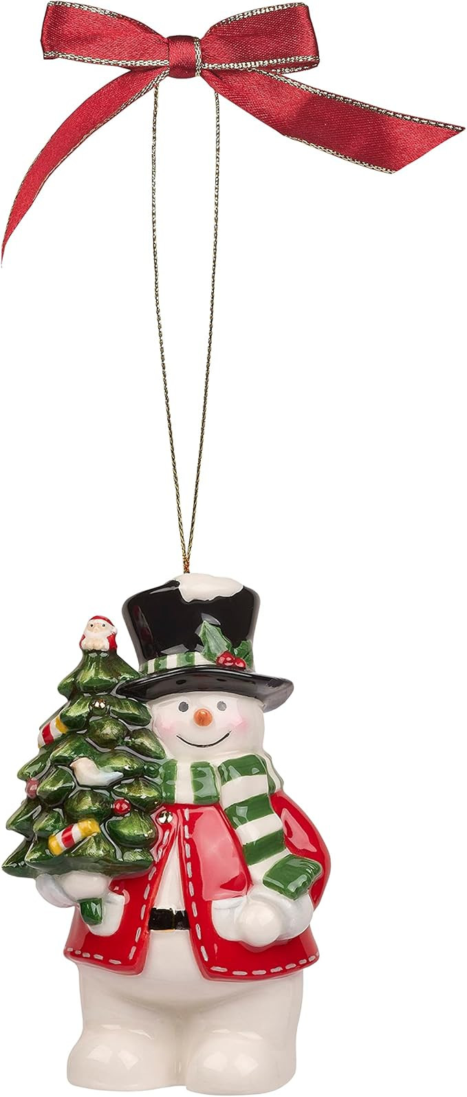 Spode Christmas Tree Snowman Ornament, Long-Lasting Festive Holiday Ornament for Christmas Tree& ... | Amazon (US)