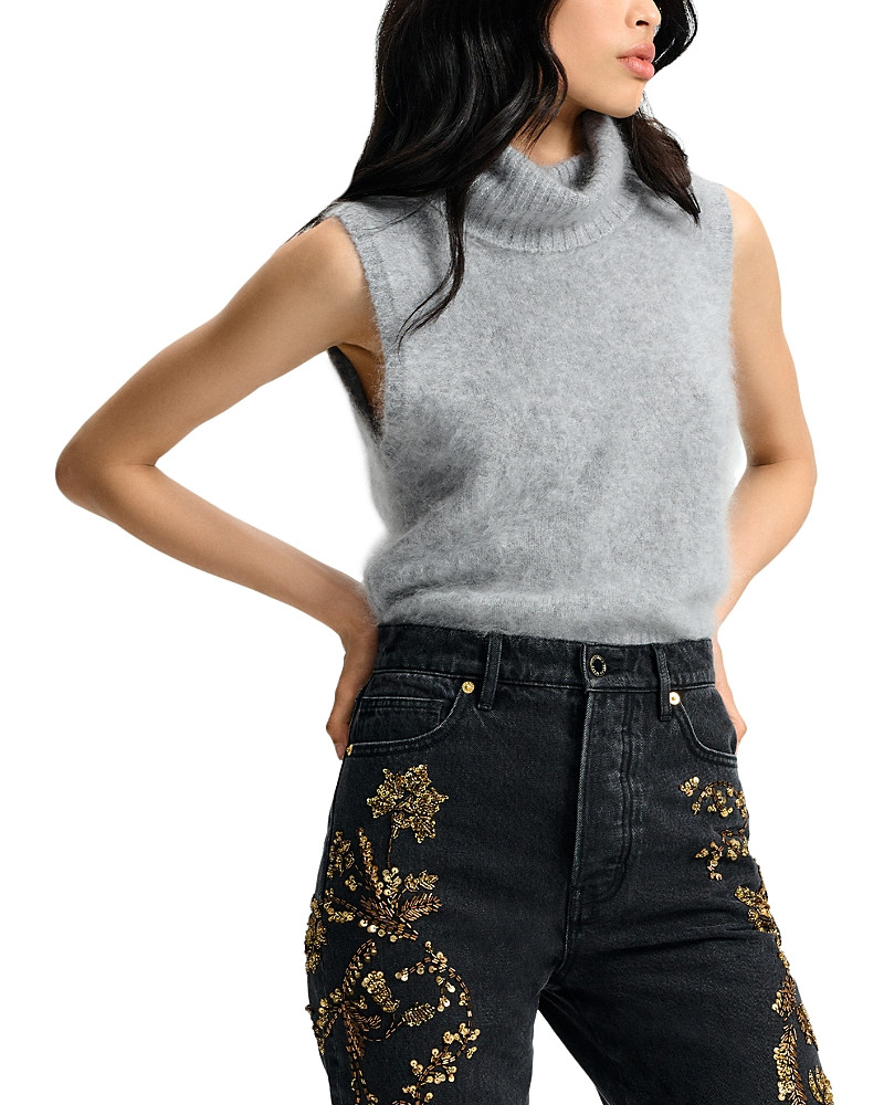 Veronica Beard Mazzy Brushed Cashmere Sleeveless Sweater | Bloomingdale's (US)