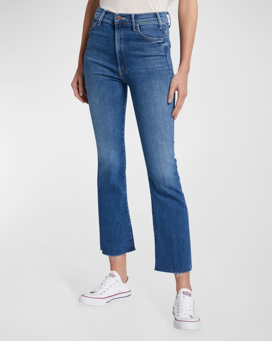 MOTHER The Hustler Ankle Fray Jeans | Neiman Marcus