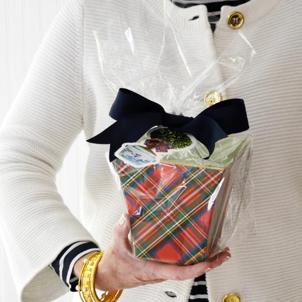 WH Hostess x Hedge Farm Cache Pot Candle | Tartan Plaid | WH Hostess Social Stationery