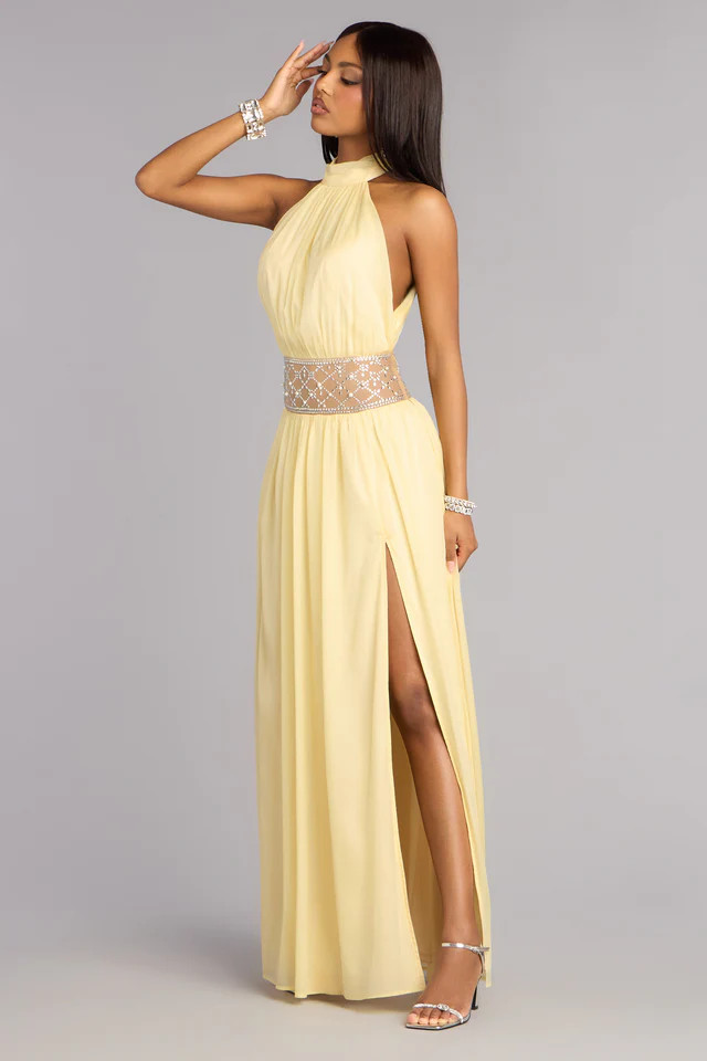 Monica Chiffon Embellished Formal Dress | Windsor Stores